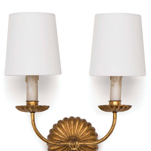Clove Candelabra Sconce with Bobeche Elegant Wall Light