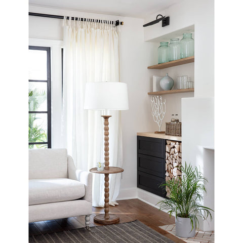 Perennial Column Accent Floor Lamp for Elegant Rustic Spaces