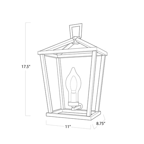 Hampton Traditional Coastal Lantern Wet Rated Outdoor Lighting