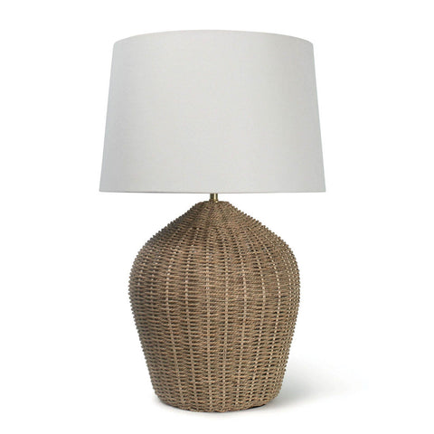 Georgian Accent Coastal Drum Table Lamp