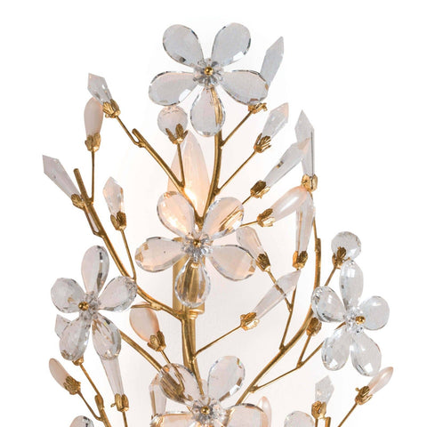 Cheshire Accent Elegant Handcrafted Sconce with Crystals