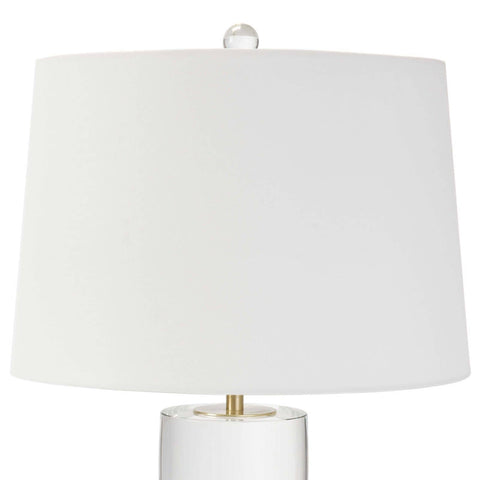 Joan Column Table Lamp with Finial and Crystals Modern Lamp