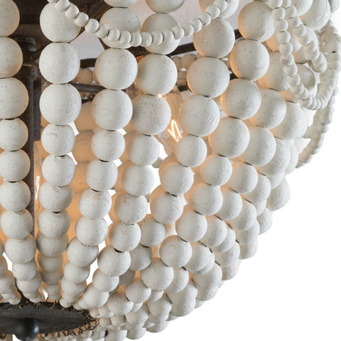 Malibu Bohemian Beads Flush Mount Ceiling Light