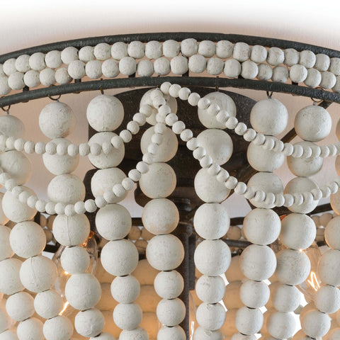 Malibu Bohemian Beads Flush Mount Ceiling Light