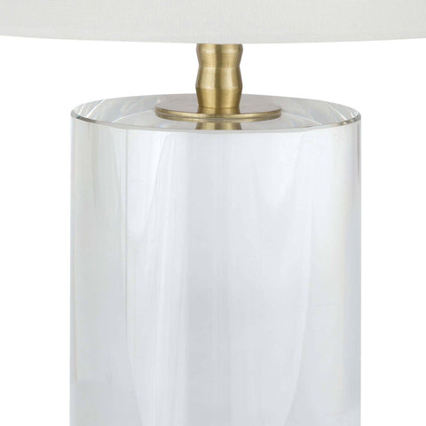 Juliet Elegant Column Table Lamp with Crystals