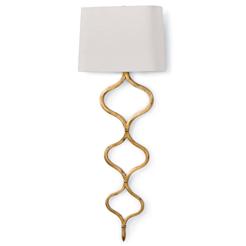 Sinuous Column Accent Elegant Sconce Wall Light