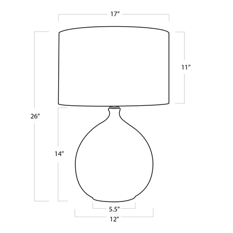 Dover Ambient Coastal Round Table Lamp