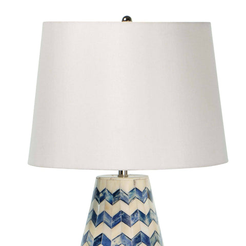 Accent Chevron Bohemian Table Lamp with Inlay