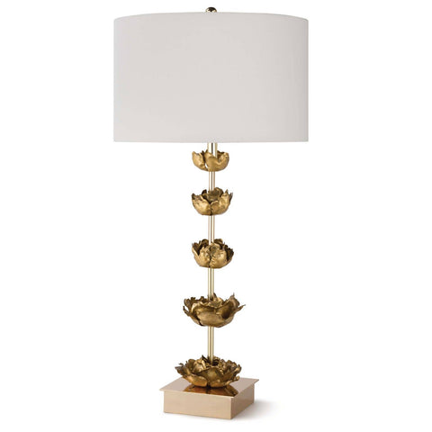 Adeline Column Accent Table Lamp with Carving