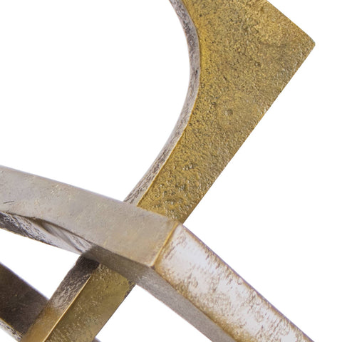 Decorating Essentials Modern Asymmetrical Abstract Metal Sculpture