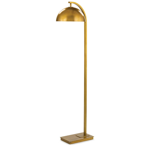 Otto Arc Accent Floor Lamp in Gold Modern Minimalist Style