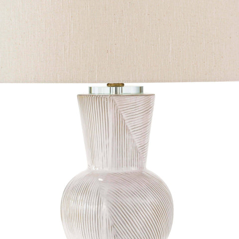 Hugo Ambient Etched Drum Table Lamp Contemporary