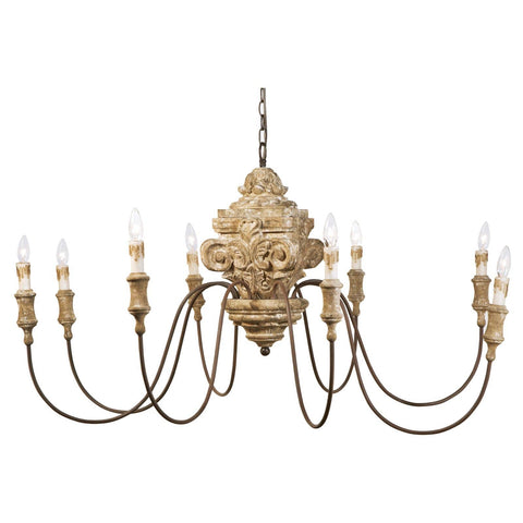 Accent Elegant Candelabra Chandelier with Bobeche Ceiling Light