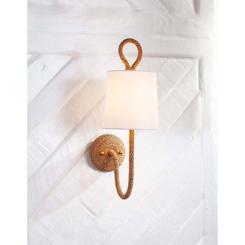 Bimini Coastal Rustic Handcrafted Woven Sconce Wall Light