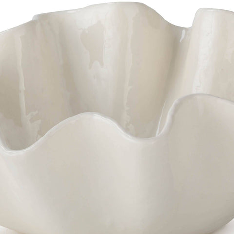 Decorating Essentials Handcrafted Asymmetrical Bowl Vase