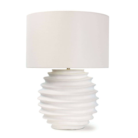 Nabu Modern Fluted Drum Accent Table Lamp