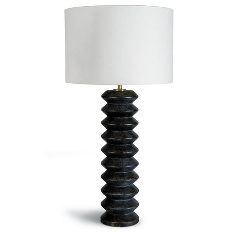 Accordion Column Fluted Modern Accent Table Lamp