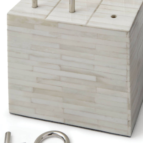 Decorating Essentials Polished Nickel Cube Decorative Dice
