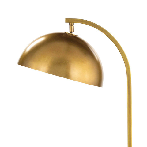 Otto Arc Accent Floor Lamp in Gold Modern Minimalist Style
