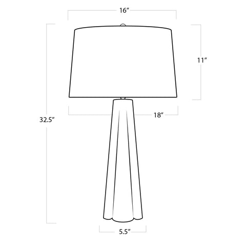 Accent Modern Column Drum Table Lamp