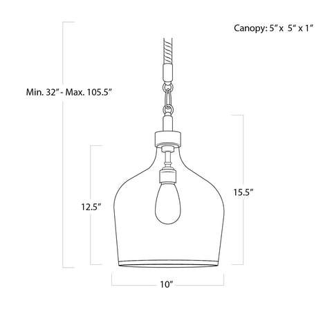 Demi Accent Modern Bell Pendant Light Ceiling Light