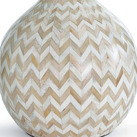 Accent Contemporary Drum Table Lamp with Inlay