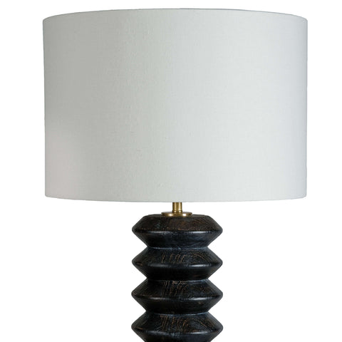 Accordion Column Fluted Modern Accent Table Lamp