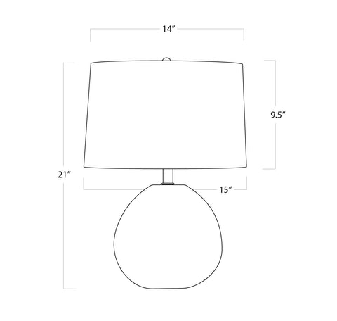 Sanibel Coastal Art Glass Round Table Lamp