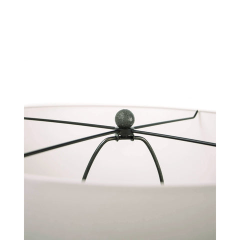 Tropez Coastal Accent Drum Table Lamp with Beads