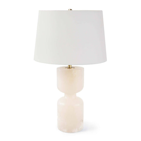 Joan Modern Column Table Lamp with Carving Accent