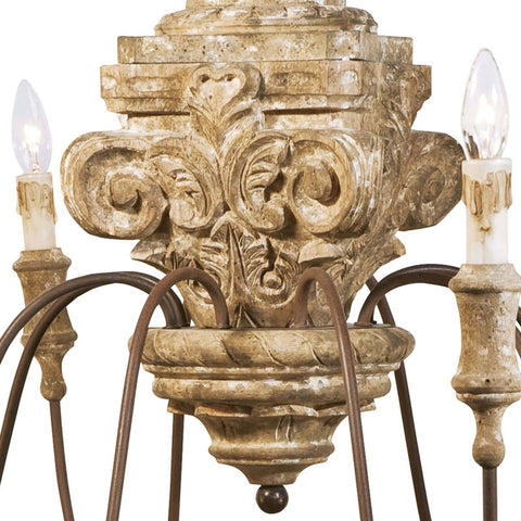 Accent Elegant Candelabra Chandelier with Bobeche Ceiling Light
