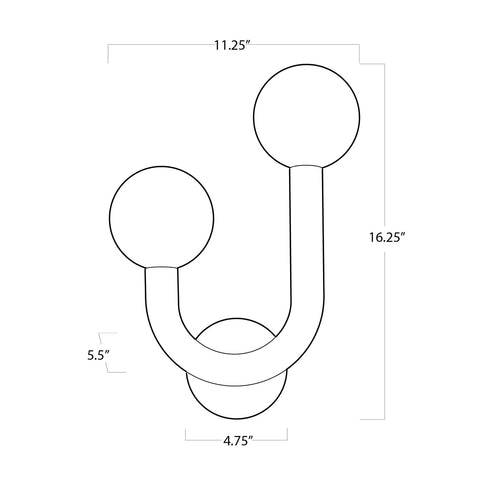 Happy Sleek Accent Sconce for Modern Contemporary Spaces Wall Light