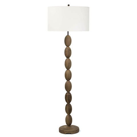 Buoy Coastal Accent Floor Lamp with Drum Shade