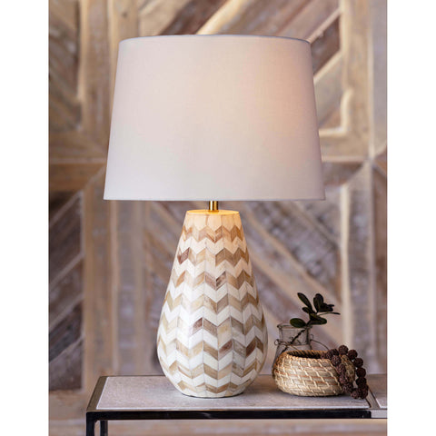 Accent Handcrafted Bohemian Column Table Lamp