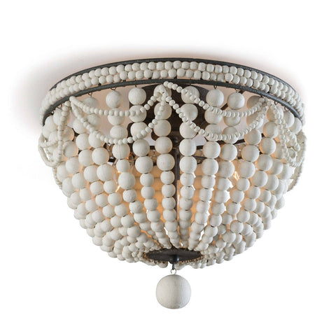 Malibu Bohemian Beads Flush Mount Ceiling Light