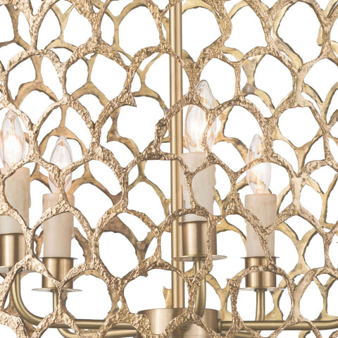 Cabana Modern Candelabra Chandelier with Cut-Out Drum Design