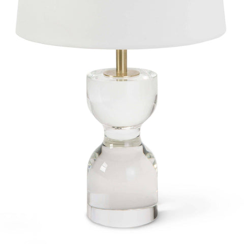 Joan Modern Column Table Lamp with Crystals Accent