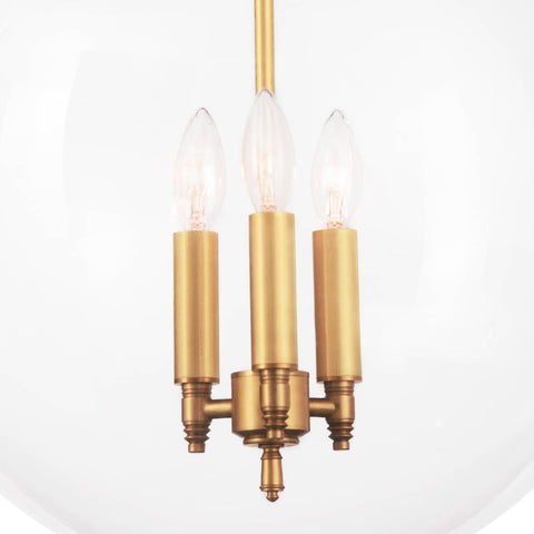 Ambient Globe Contemporary Candelabra Pendant Light