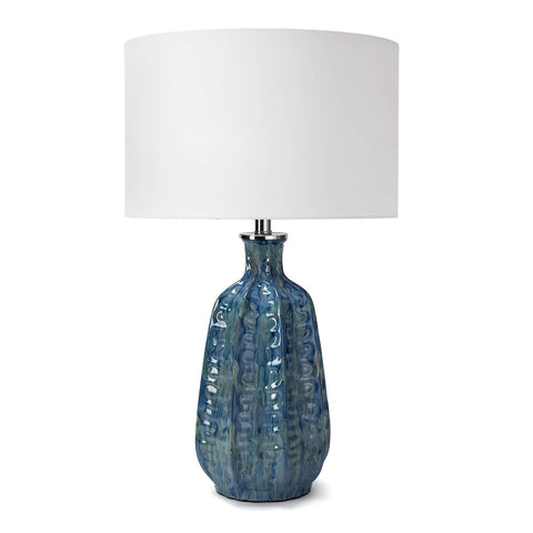 Antigua Coastal Accent Handcrafted Drum Table Lamp