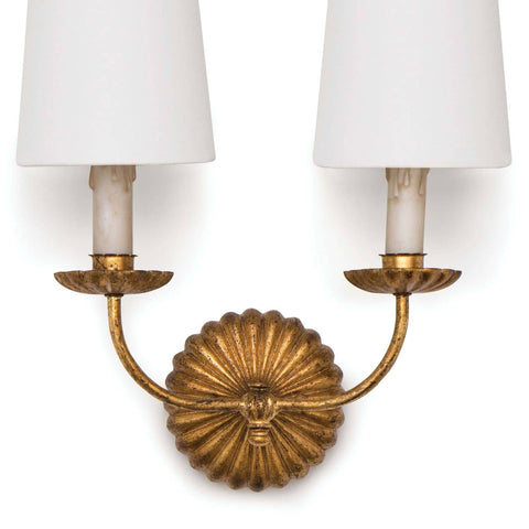 Clove Candelabra Sconce with Bobeche Elegant Wall Light