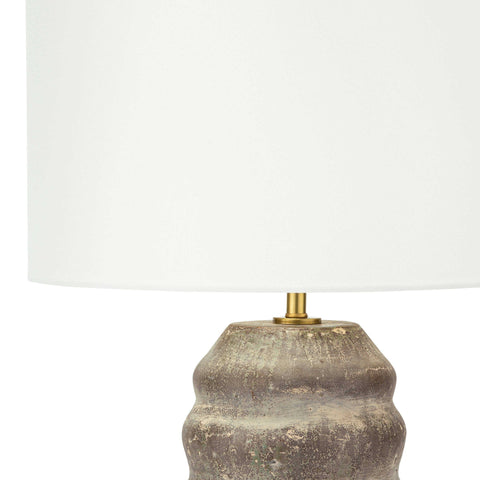 Ola Ambient Organic Column Drum Table Lamp