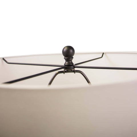 Buoy Coastal Accent Floor Lamp with Drum Shade