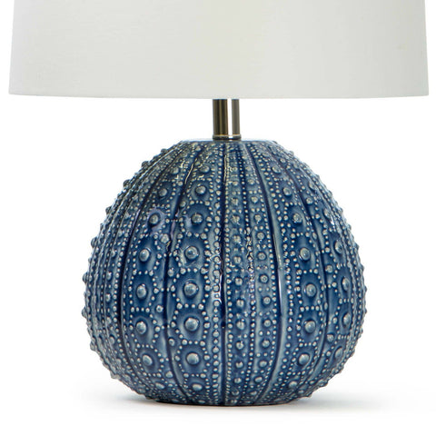 Sanibel Coastal Art Glass Round Table Lamp