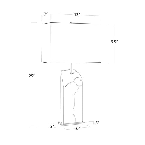 Selina Accent Column Table Lamp for Modern Spaces