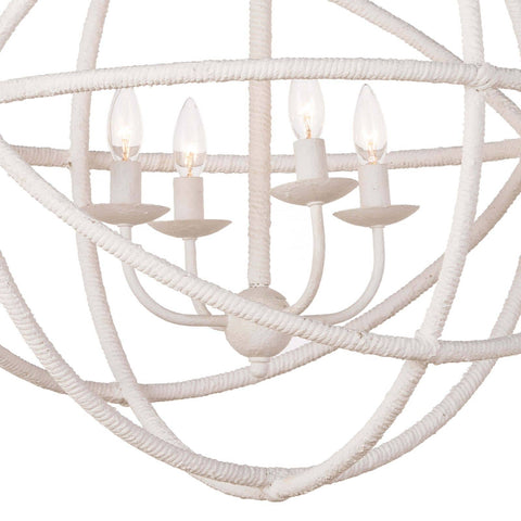 Regatta Accent Coastal Round Candelabra Chandelier Ceiling Light