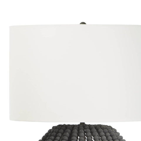 Tropez Coastal Accent Drum Table Lamp with Beads