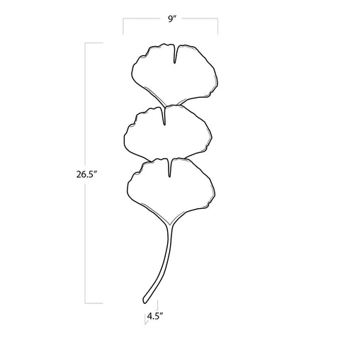 Ginkgo Accent Carving Elegant Sconce Wall Light