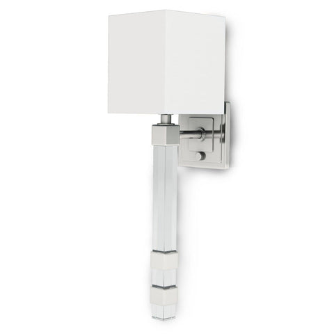 Metro Accent Column Modern Sconce with Crystals Wall Light