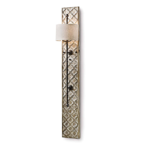 Accent Column Textured Rustic Sconce with Carving Wall Light
