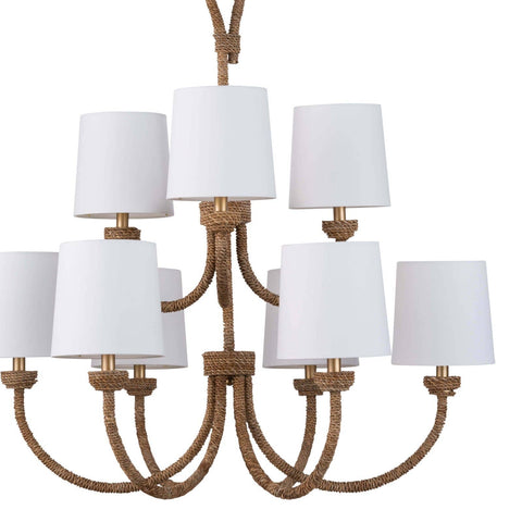 Bimini Coastal Rustic Candelabra Chandelier